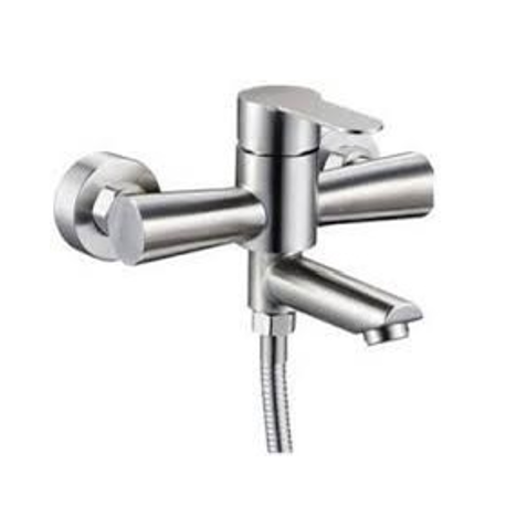 SOLONE Змішувач на ванну короткий носик шар нерж. JAT3-A094