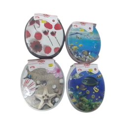 Кришка до унітаза м'яка з малюнком