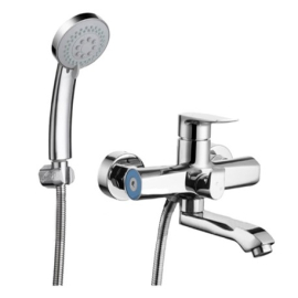 TROYA Змішувач на ВАННУ дл.н плоский гусак шар FOB7-A134