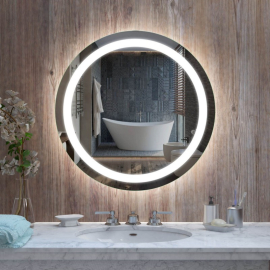 Дзеркало LED 60*60 КОЛО фон + сенсор